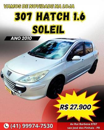 PEUGEOT 307 1.6 PRESENCE PACK 16V FLEX 4P MANUAL PEUGEOT 307 1.6 PRESENCE PACK 16V FLEX 4P MANUAL